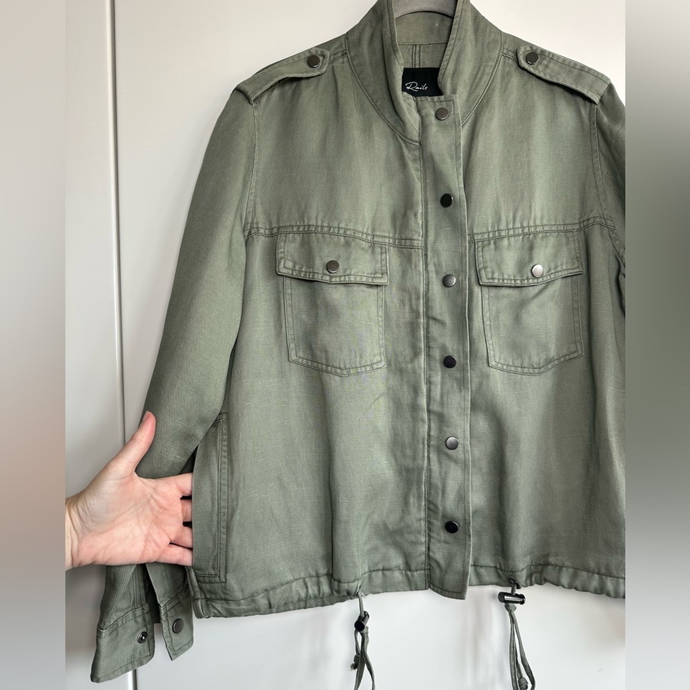 Rails Collins Utility Jacket Military Army Green … - image 8